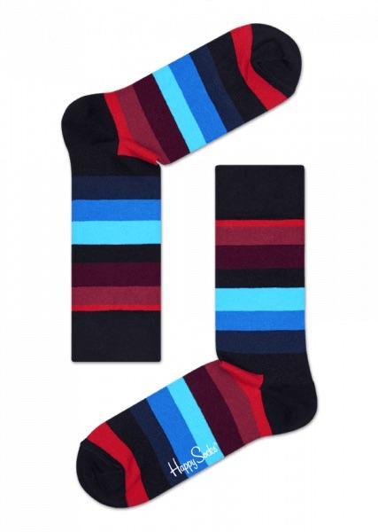 Happy Socks zokni 41-46 Happy Socks Stripe Zokni - Kék/Piros