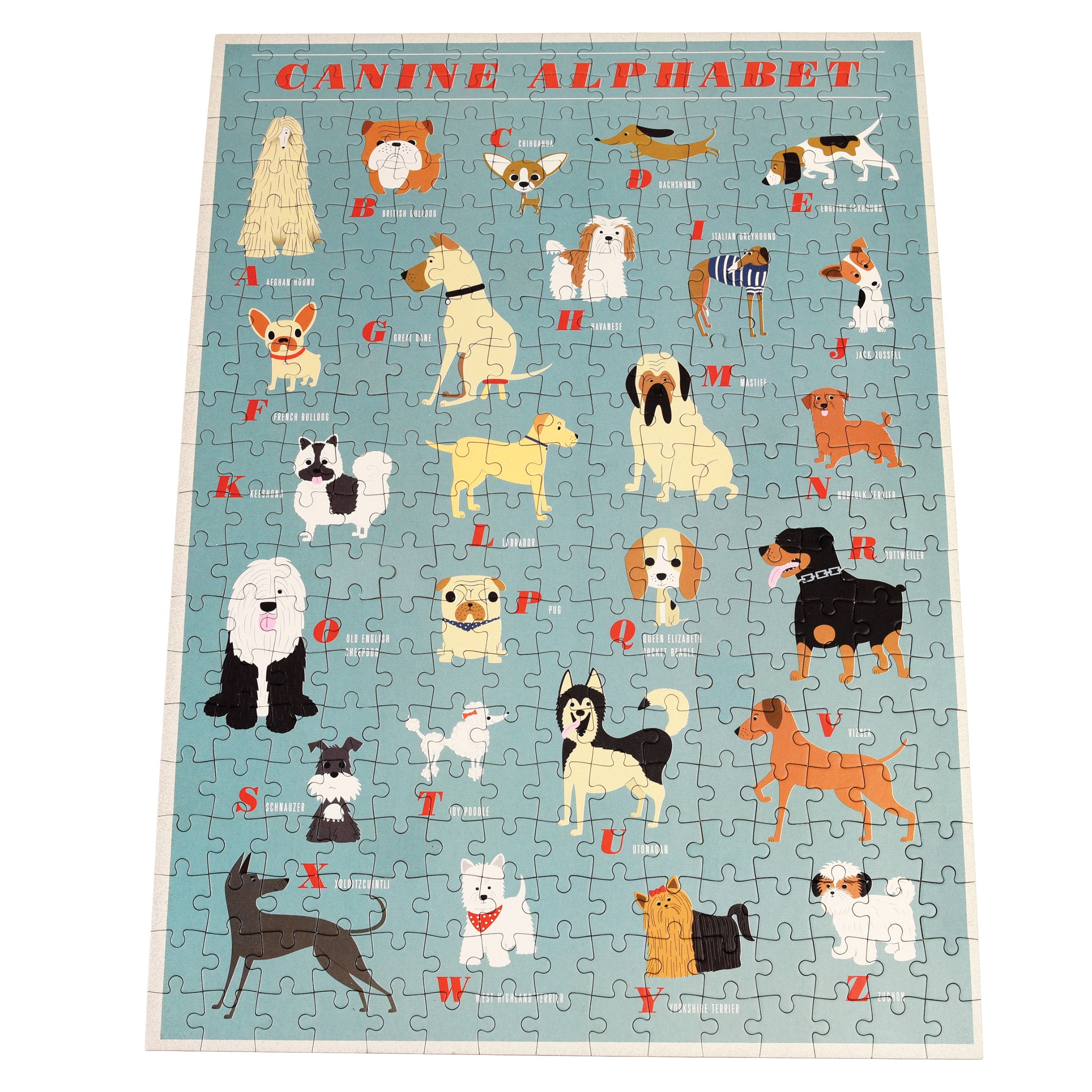 Canine Alphabet 300 Piece Puzzle In A Tube
