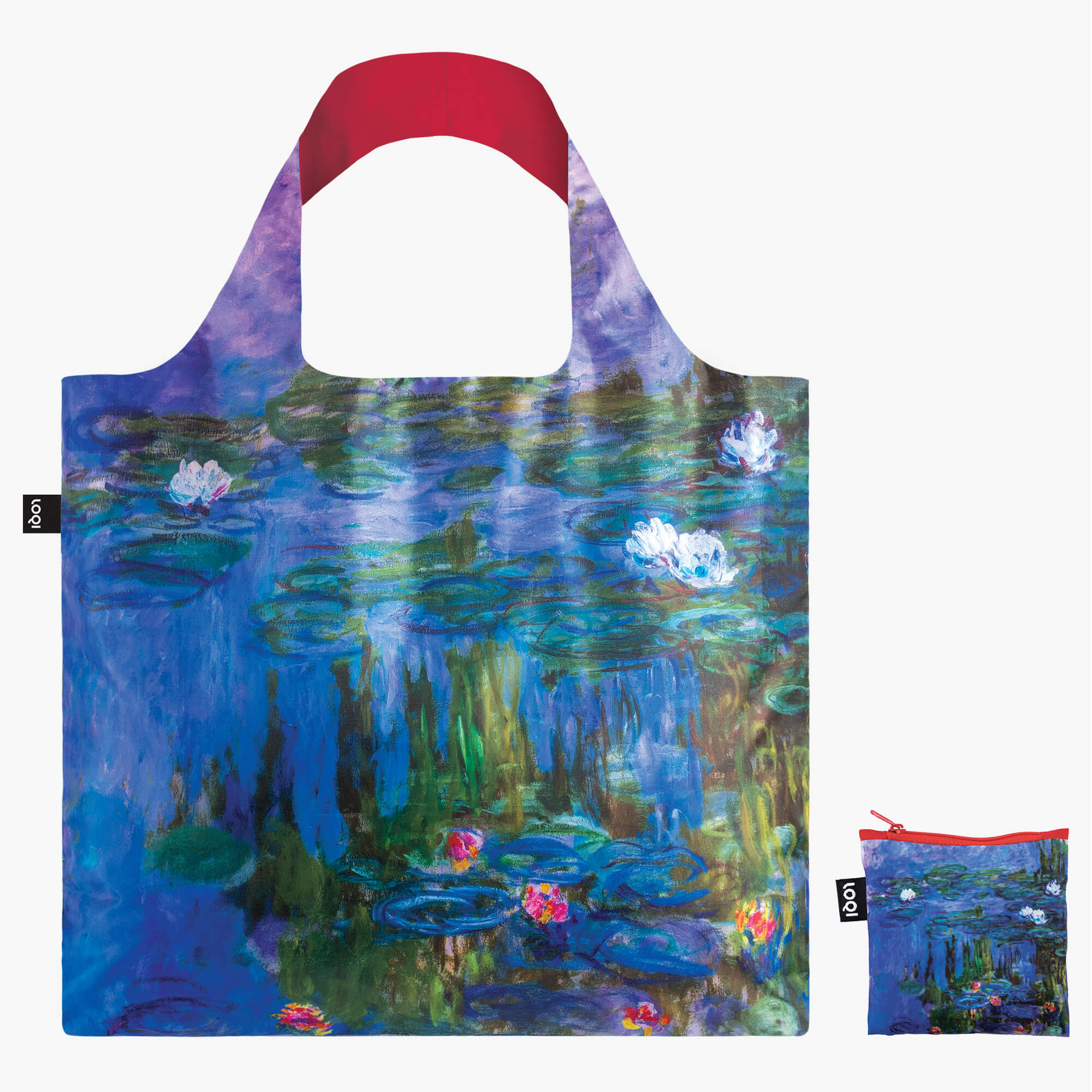 LOQI Claude Monet  - Water Lilies Recycled - környezetbarát bevásárlótáska