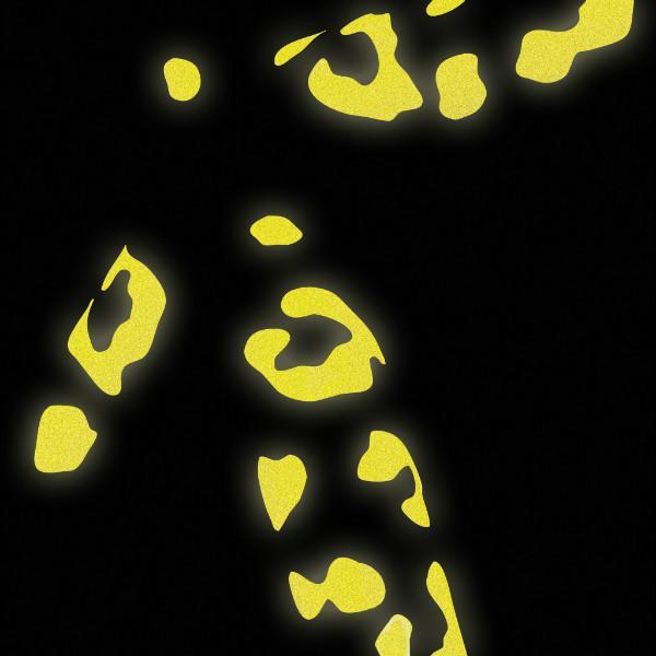 Bookman termék Bookman fényvisszaverő leopárdmintás matrica - Yellow