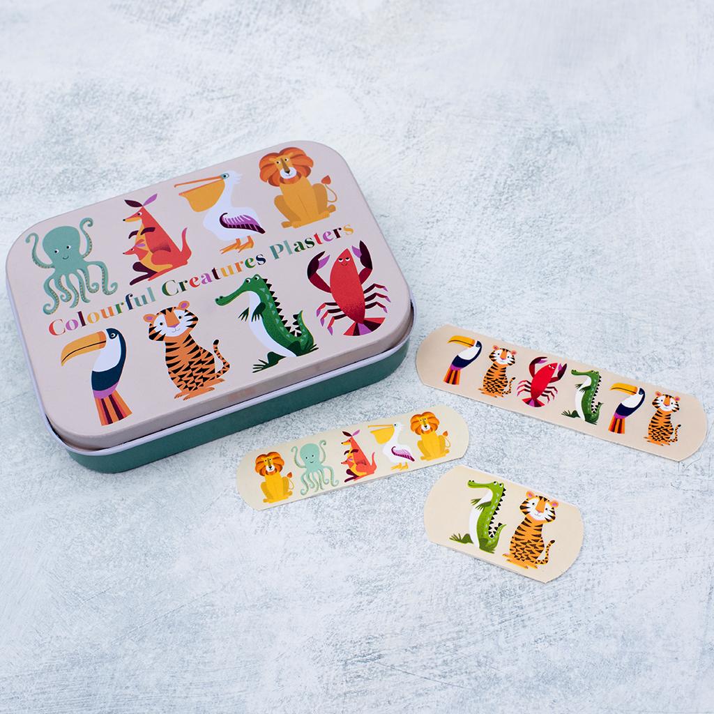 Colourful Creatures Plasters In A Tin (Pack Of 30)