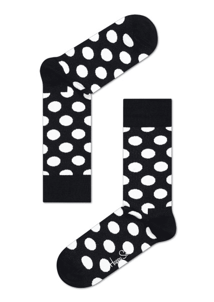 Happy Socks zokni Happy Socks Big Dot fekete-fehér unisex zokni
