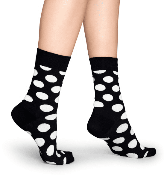 Happy Socks zokni Happy Socks Big Dot fekete-fehér unisex zokni