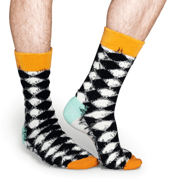 Happy Socks termék Happy Socks Check Multi Narancs unisex zokni