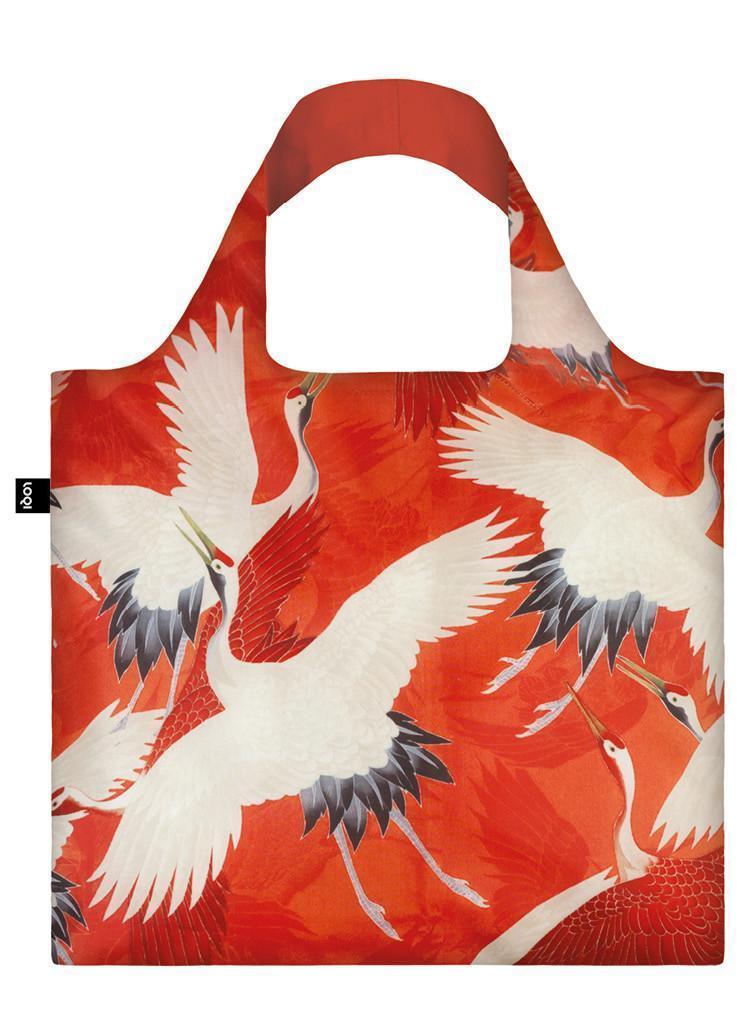 LOQI táska LOQI környezetbarát bevásárlótáska - Daru madár