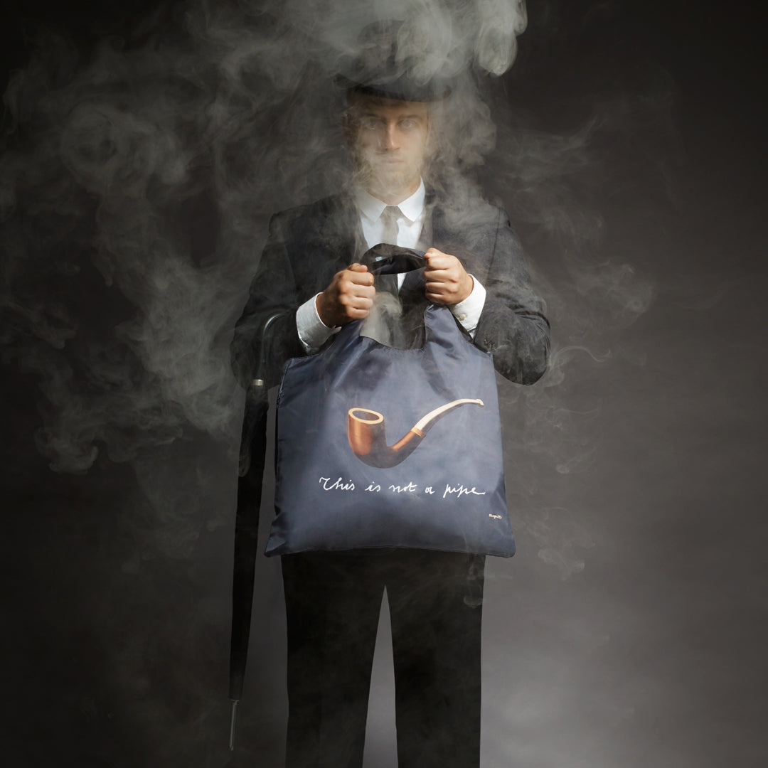 LOQI René Magritte  - The Treachery of Images - környezetbarát bevásárlótáska
