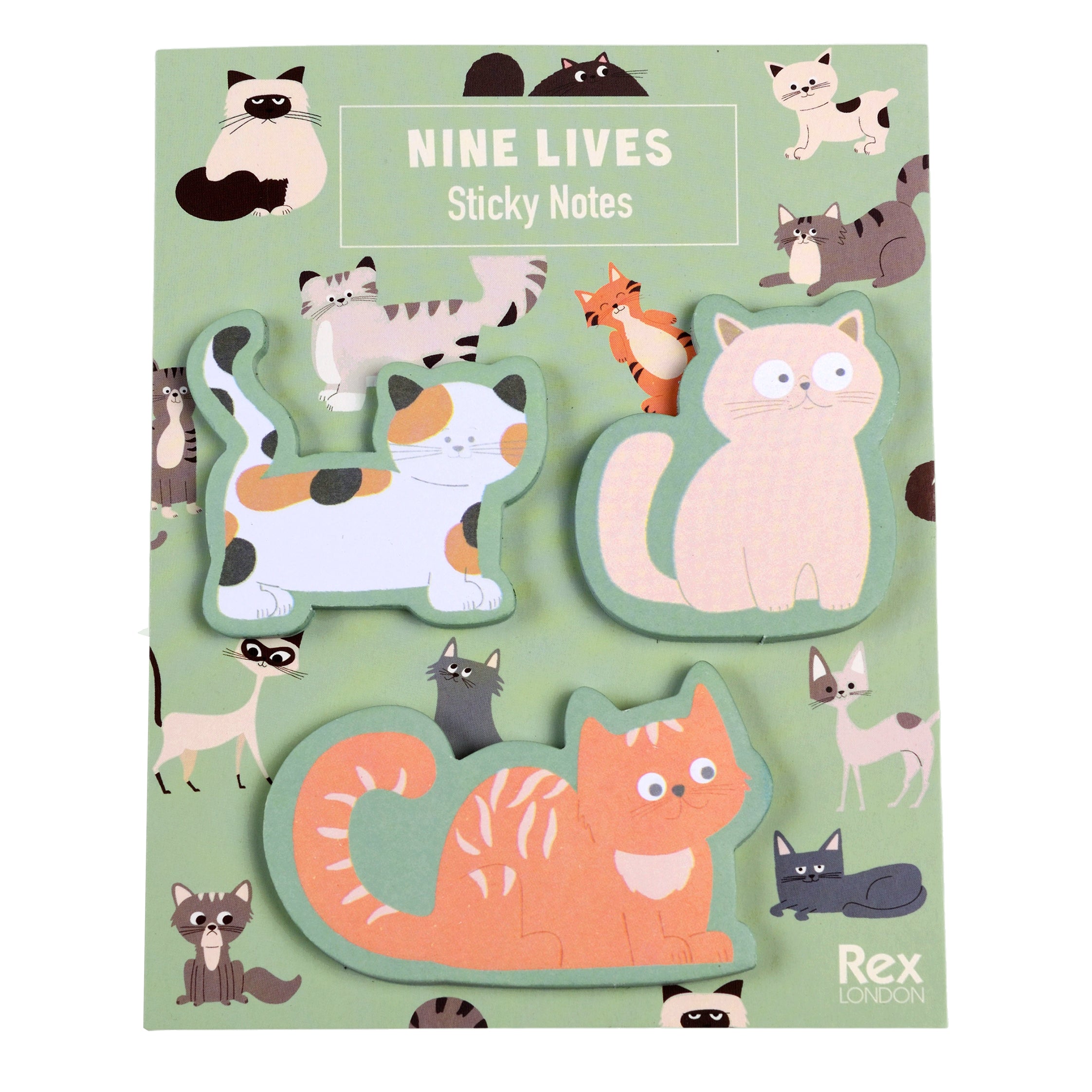 Nine Lives Sticky Notes (Set Of 3)