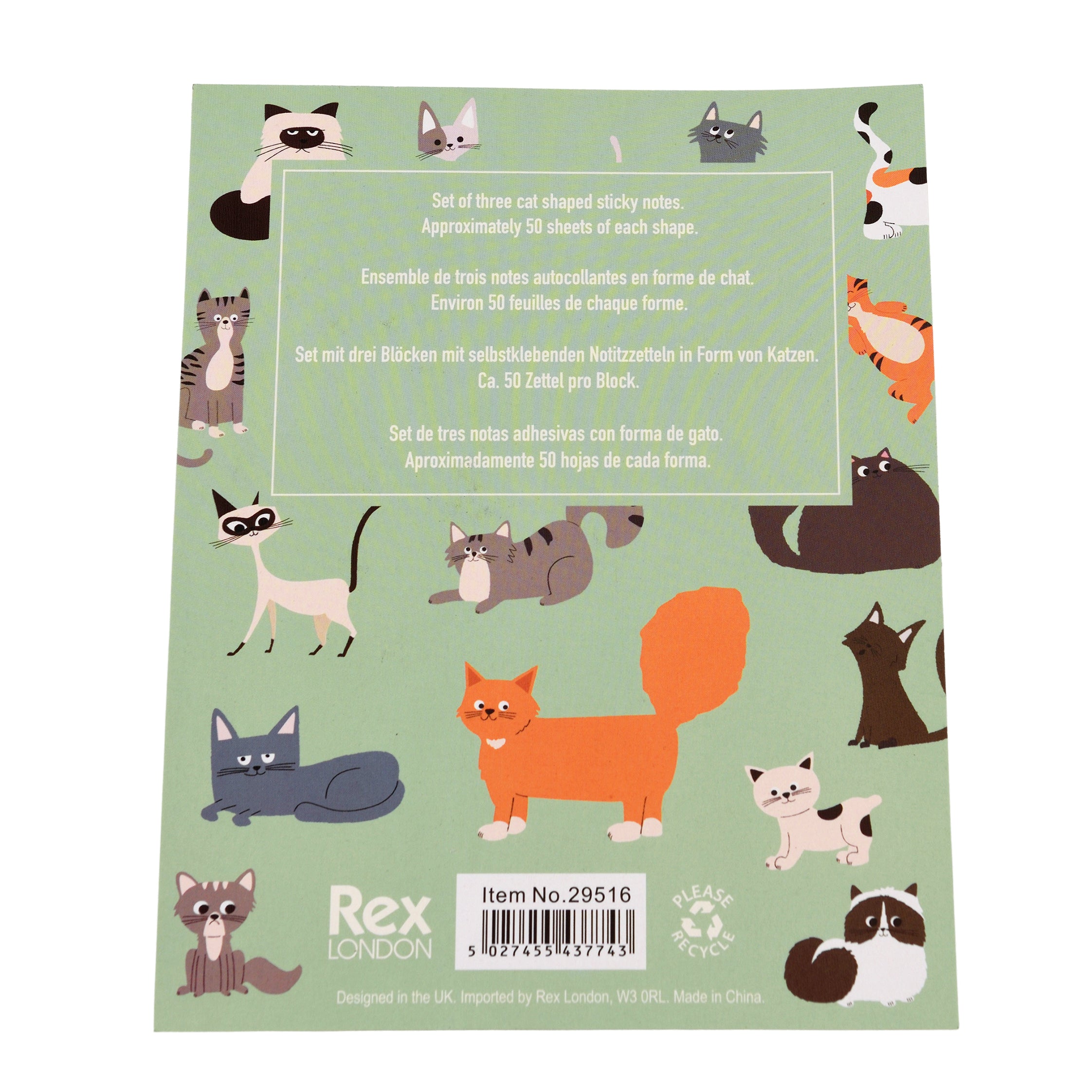 Nine Lives Sticky Notes (Set Of 3)