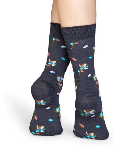 Happy Socks termék 36-40 Happy Socks rose petal zokni - sötétszürke
