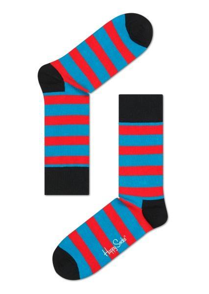 Happy Socks zokni 36-40 Happy Socks Stripe zokni fekete piros türkíz