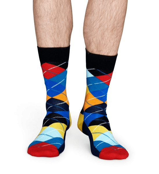 Happy Socks zokni 41-46 Happy Socks Argyle zokni kék-sárga-piros