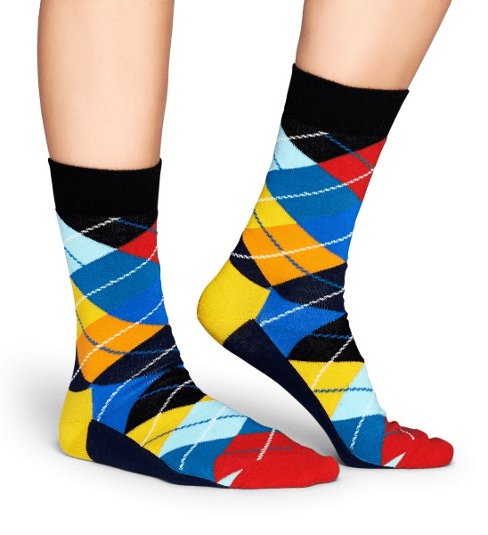 Happy Socks zokni 41-46 Happy Socks Argyle zokni kék-sárga-piros