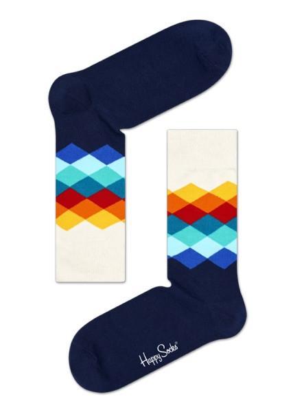 Happy Socks zokni 41-46 Happy Socks Faded Diamond zokni bézs