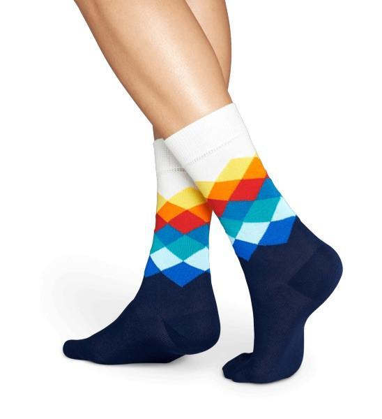 Happy Socks zokni 41-46 Happy Socks Faded Diamond zokni bézs