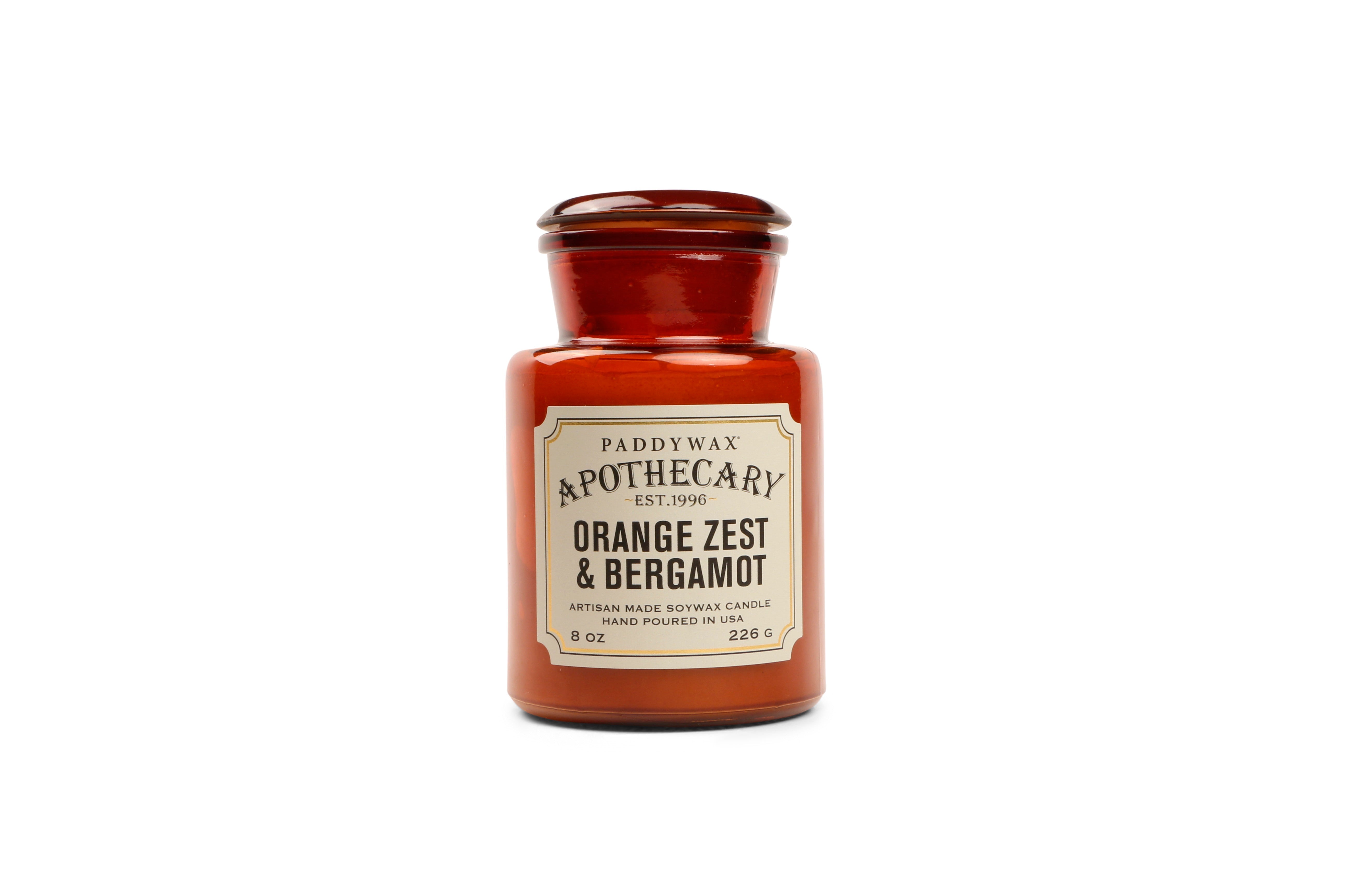 Apothecary Glass Jar Candle (226g) - Orange Zest & Bergamot illatgyertya