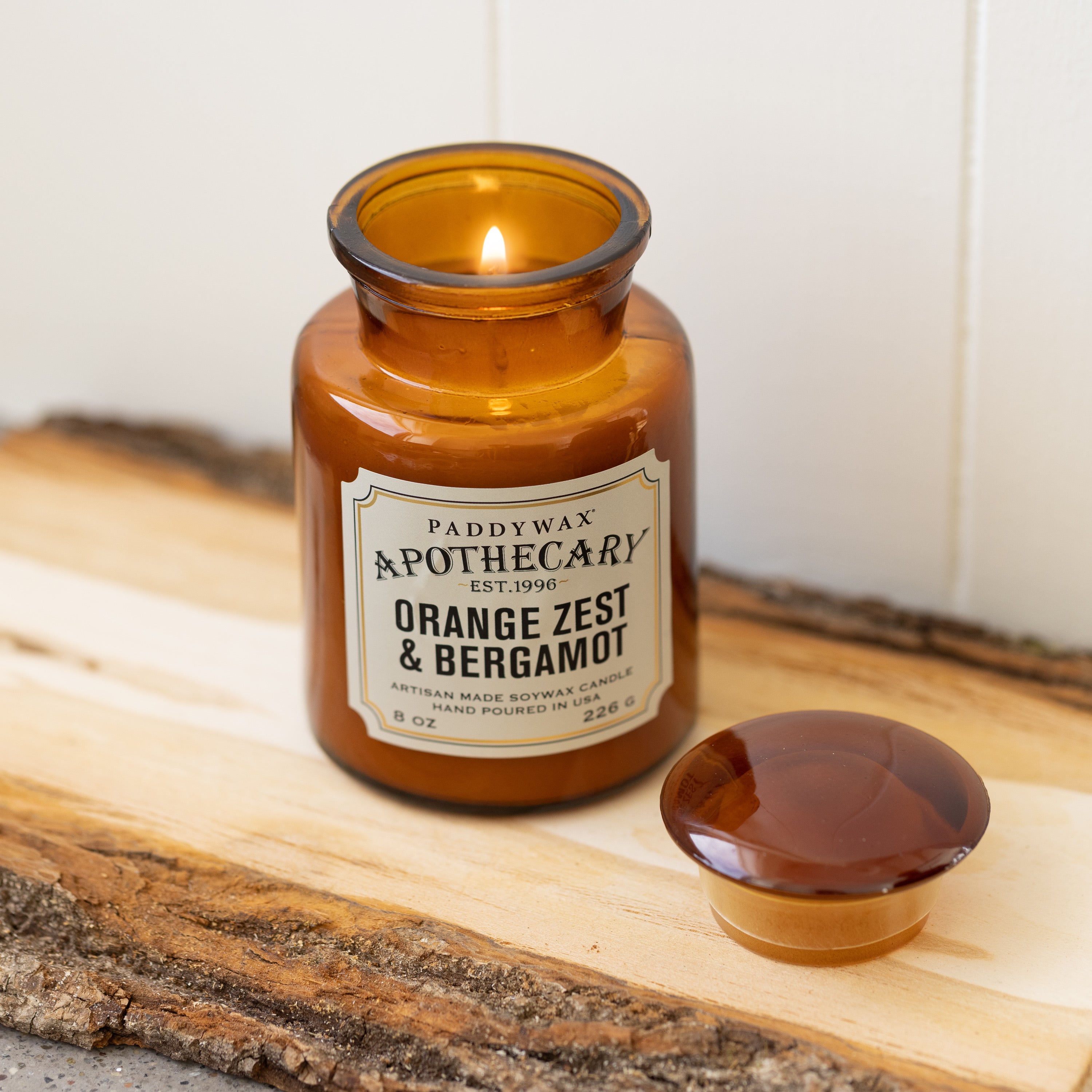 Apothecary Glass Jar Candle (226g) - Orange Zest & Bergamot illatgyertya
