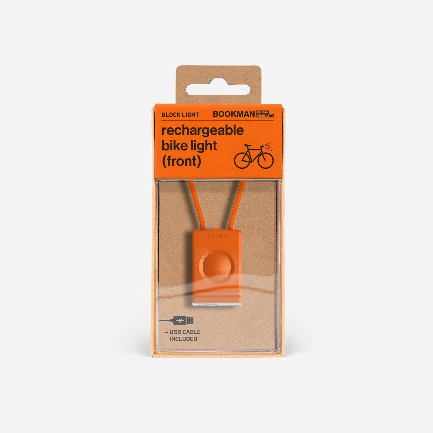 Bookman Block Light Front Orange