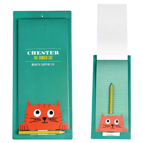 Chester The Cat Magnetic Shopping List