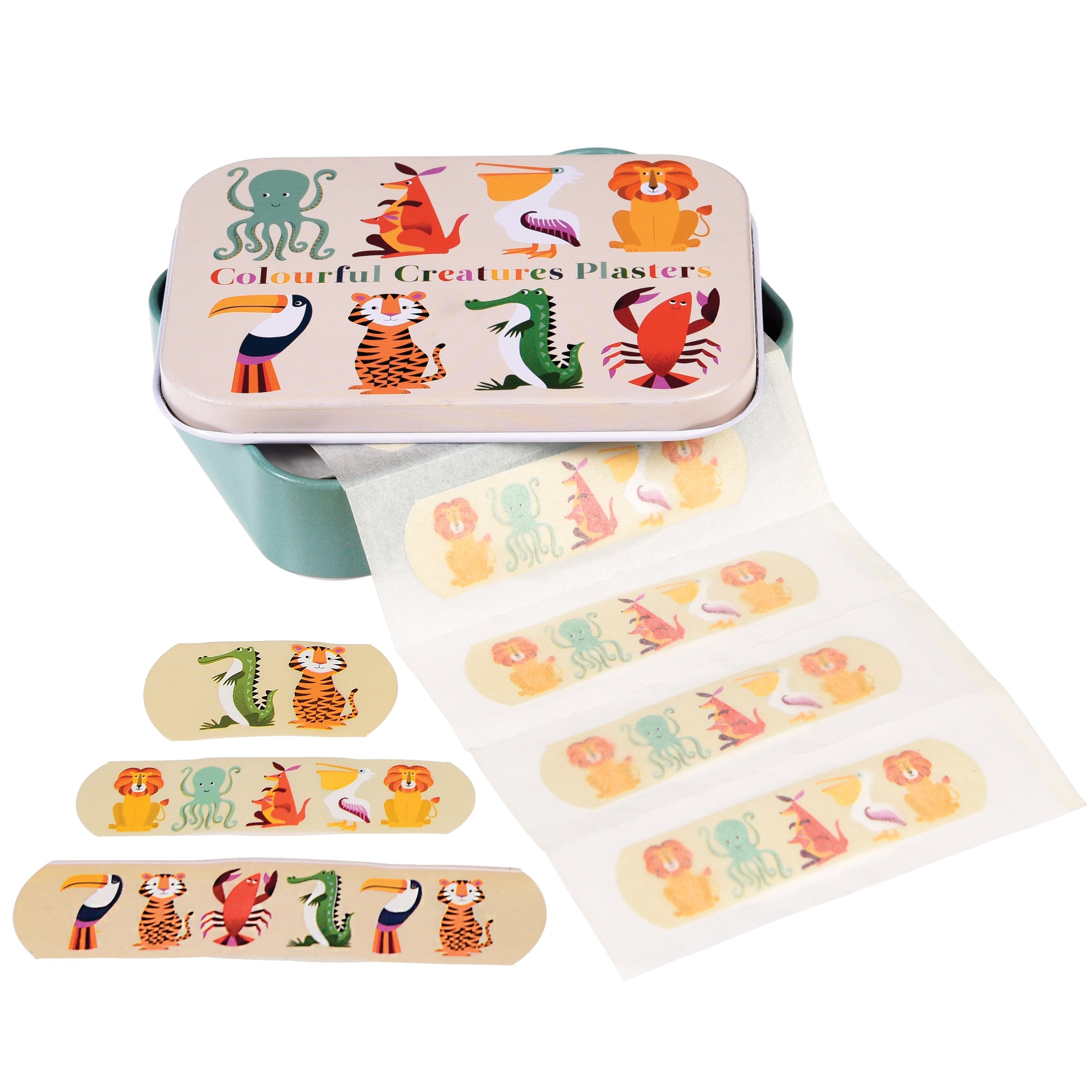 Colourful Creatures Plasters In A Tin (Pack Of 30)