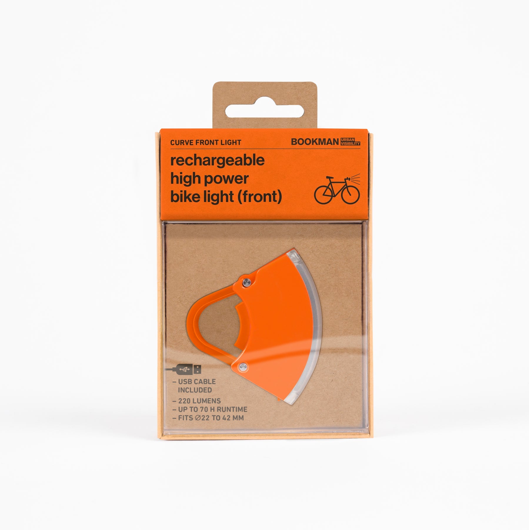 Bookman Curve Front Light Orange