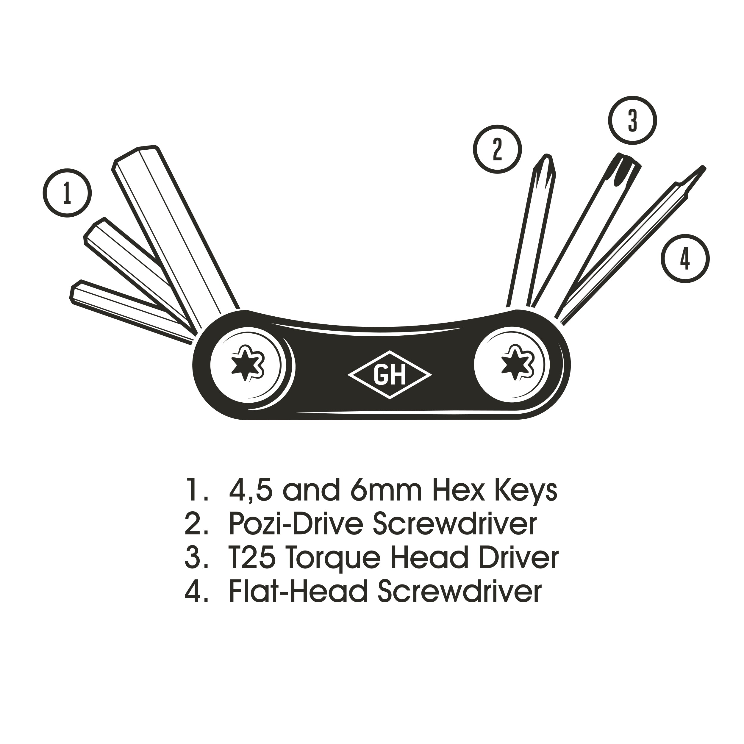 Gentlemen's Hardware Pocket Bicycle Multi-Tool