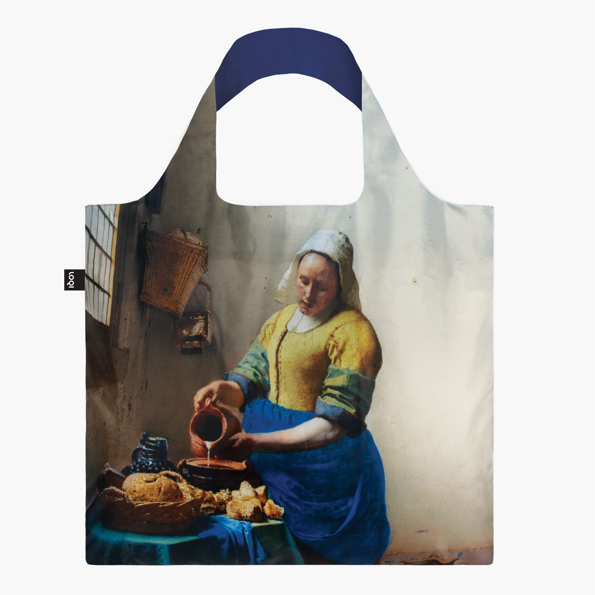 LOQI JOHANNES VERMEER - The Milkmaid with Irma Boom Bag - környezetbarát bevásárlótáska