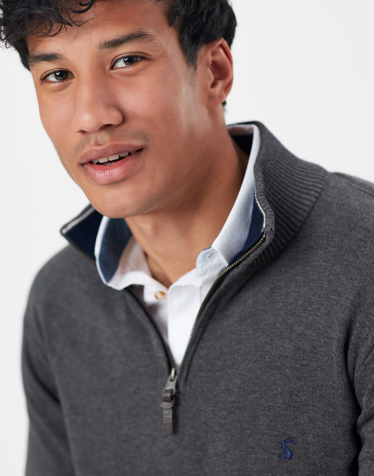 Joules Hillside Grey Marl férfi pulóver