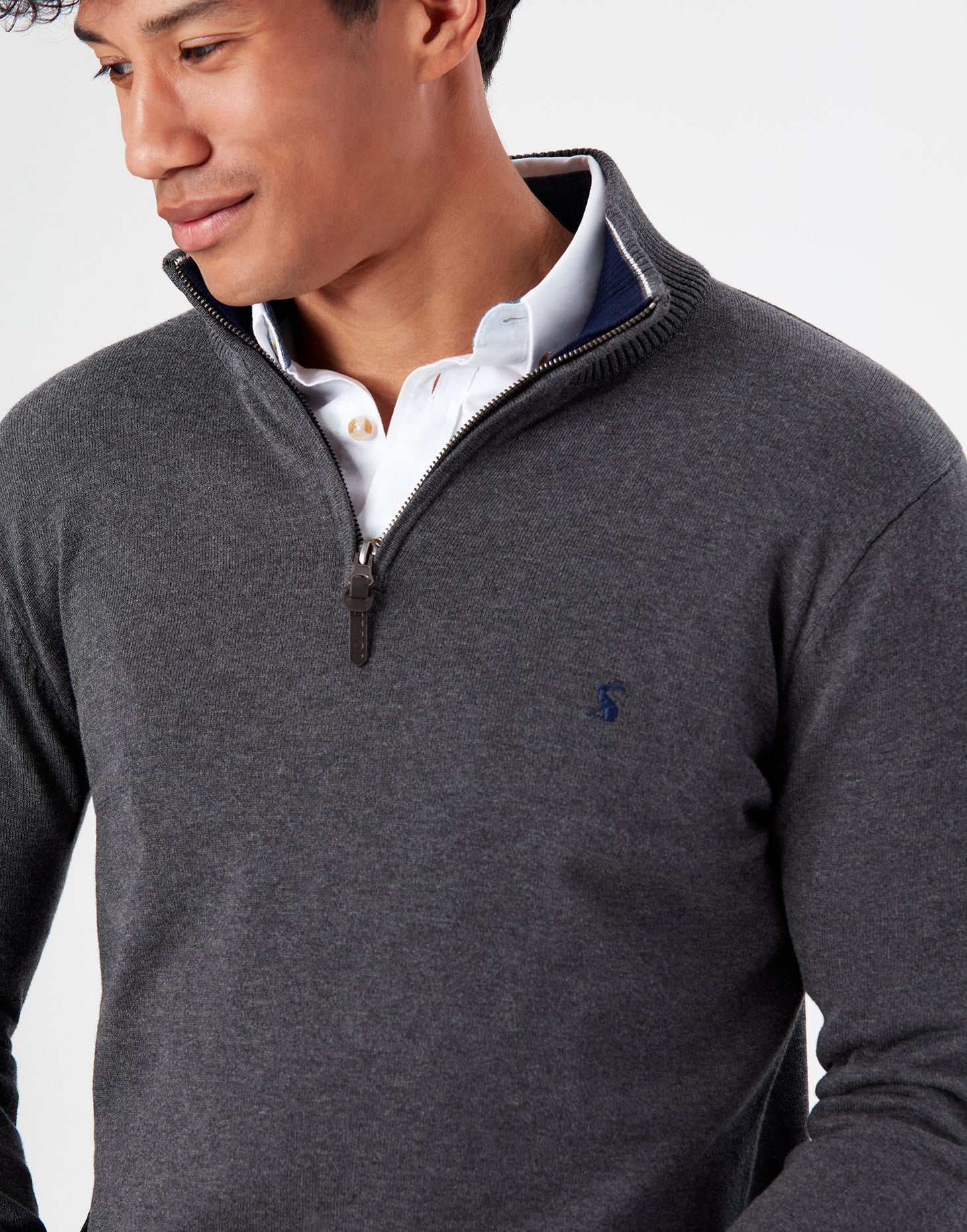 Joules Hillside Grey Marl férfi pulóver