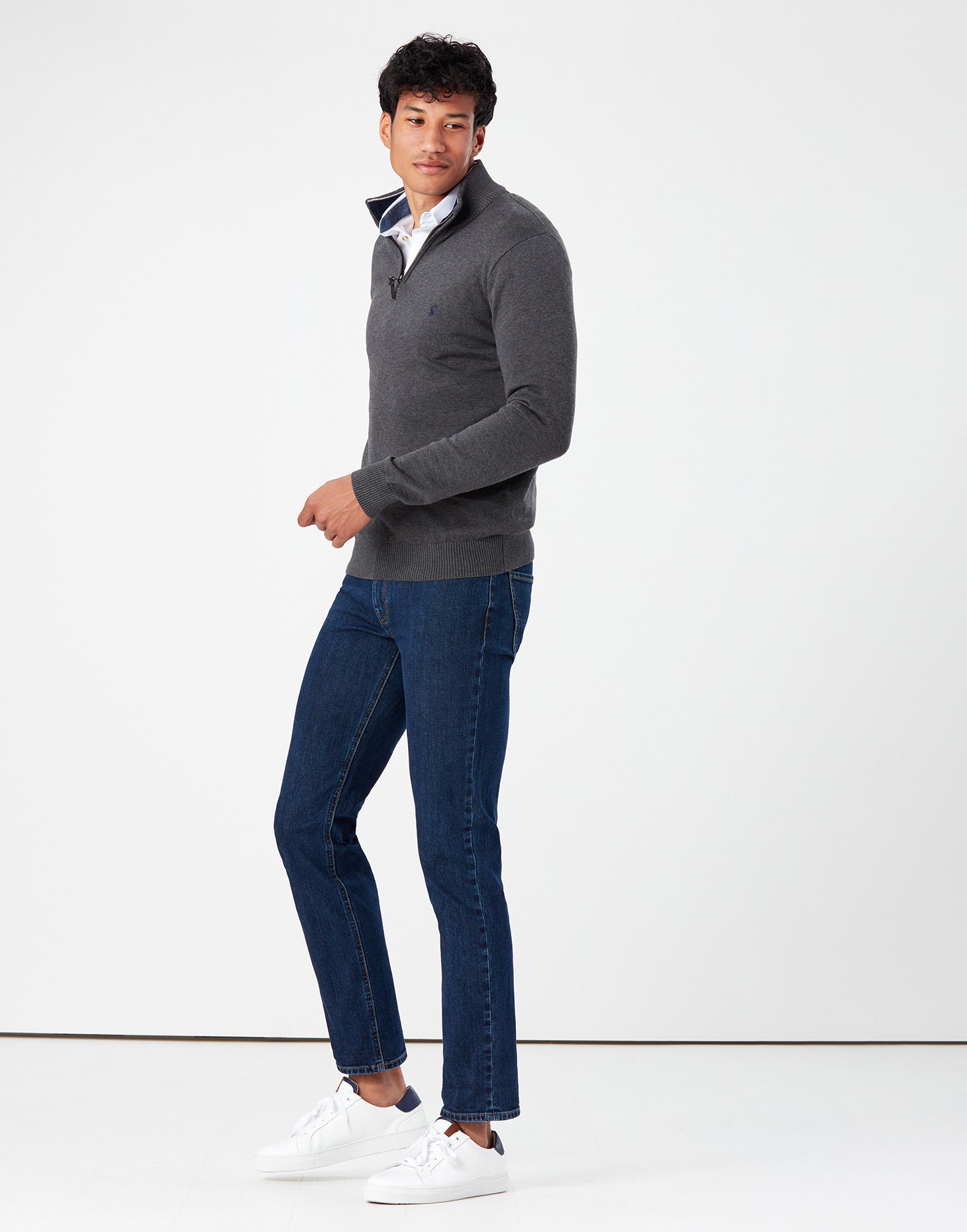 Joules Hillside Grey Marl férfi pulóver