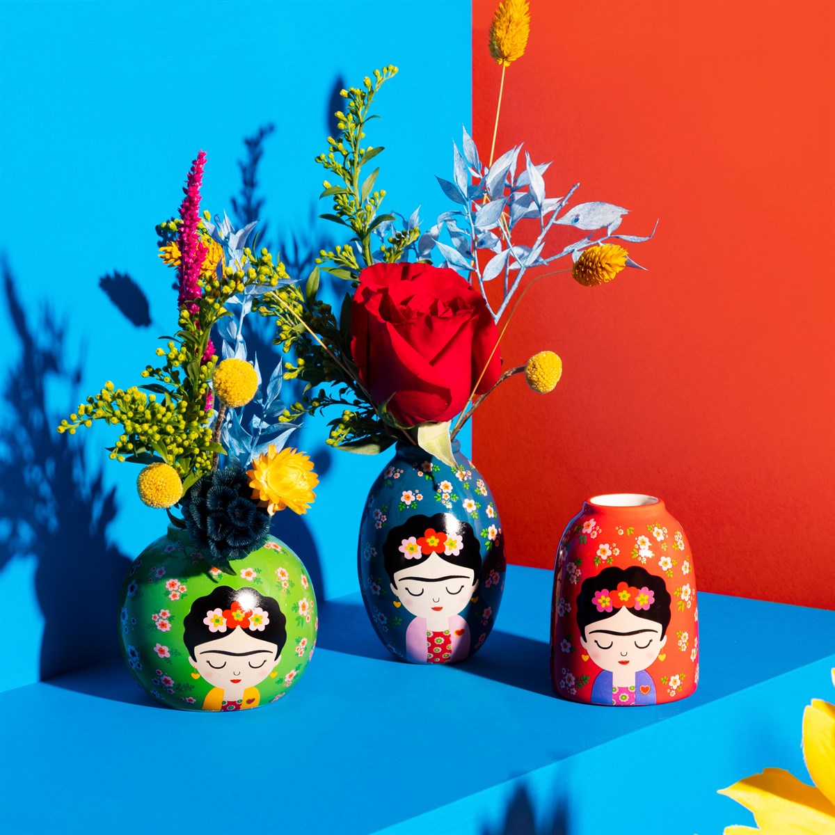 Frida Floral Vases - Set of 3