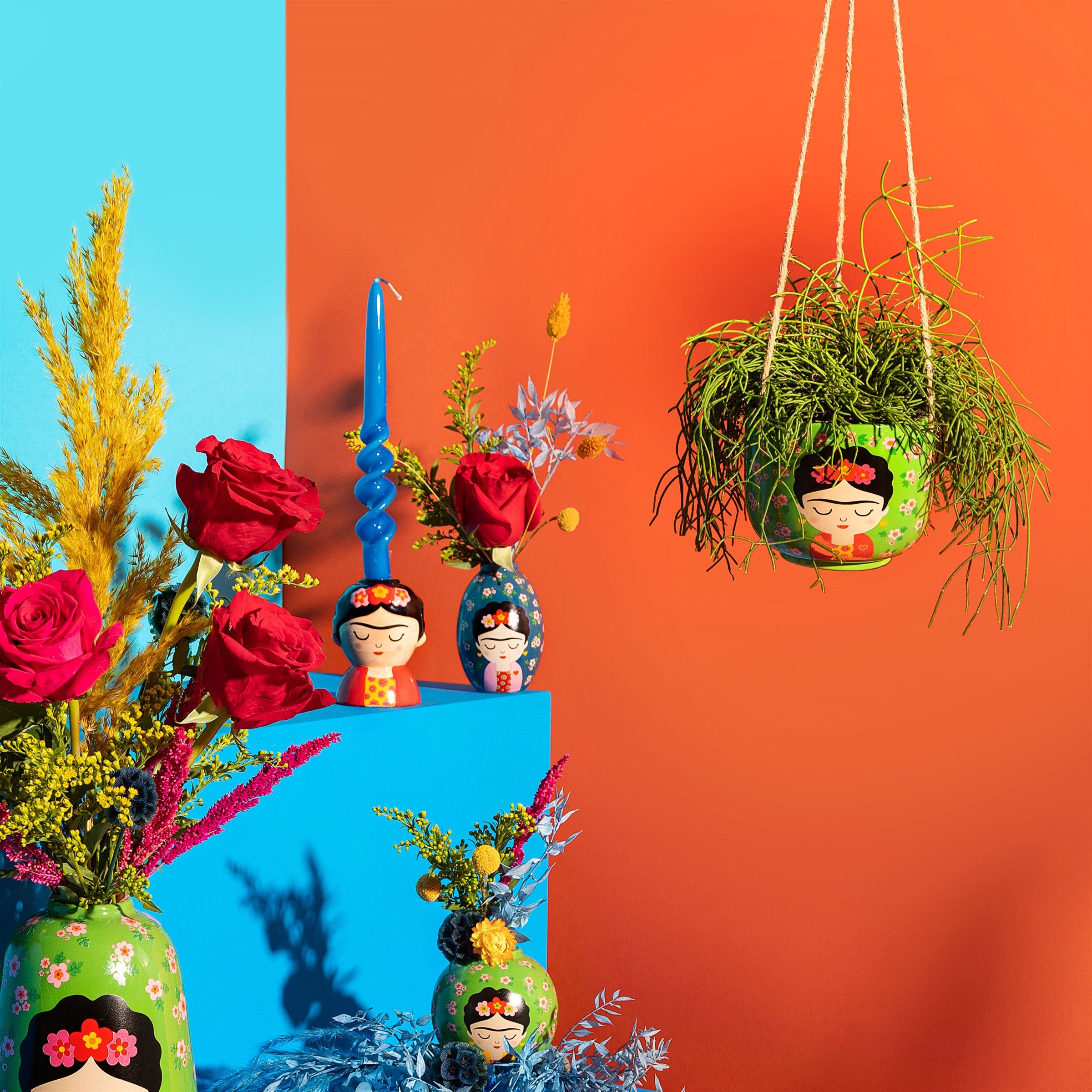 Frida Floral Hanging Planter