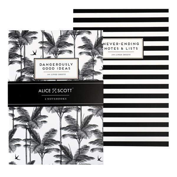 Portico / Alice Scott Ajándéktárgy Alice Scott Set of 2 Slim A5 Notebooks - Füzet