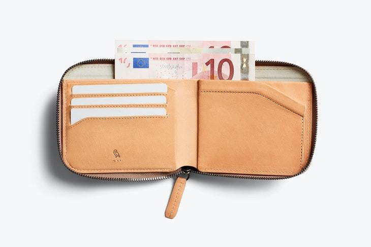 Bellroy pénztárca Bellroy Zip Wallet Premium - Natural
