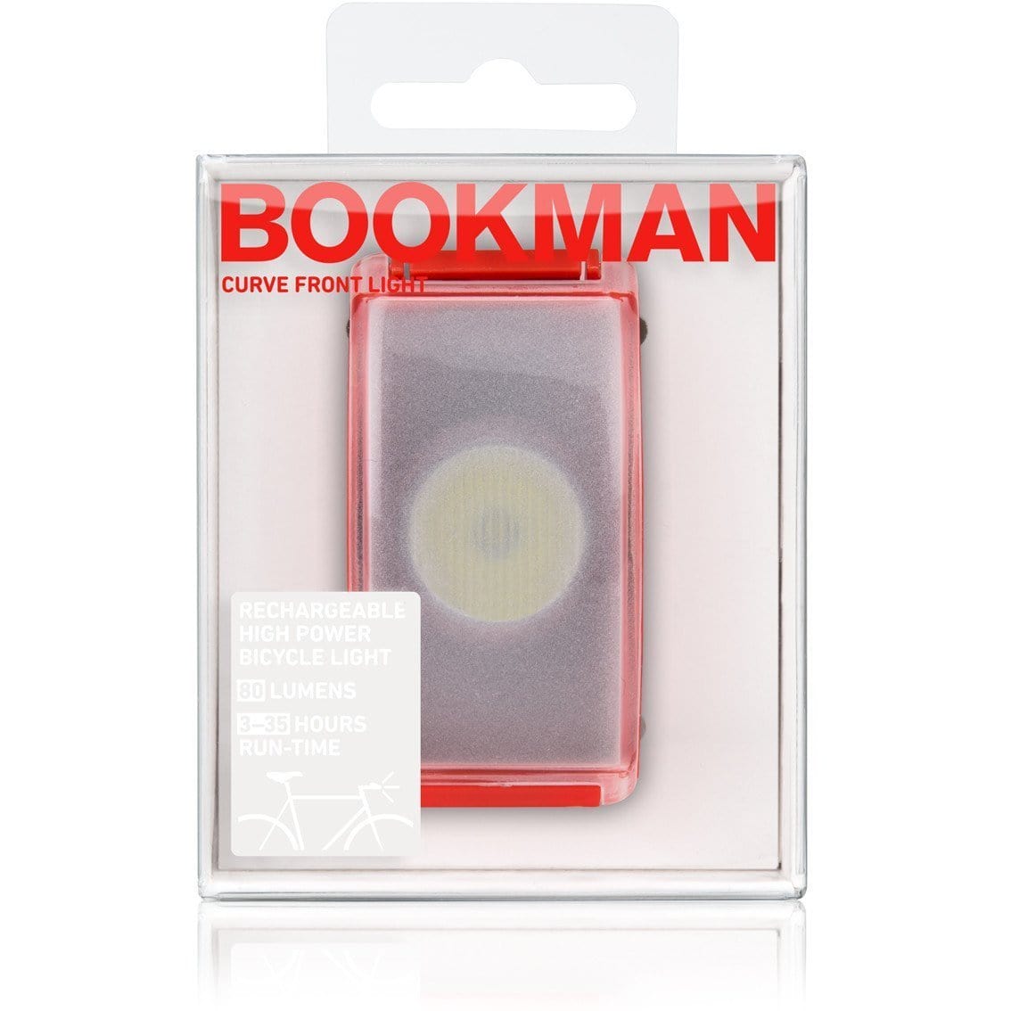 Bookman termék Bookman Curve biciklis lámpa - Red