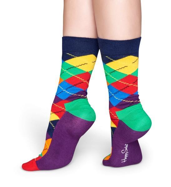 Happy Socks zokni Happy Socks Argyle Zokni - Kék, Lila, Piros