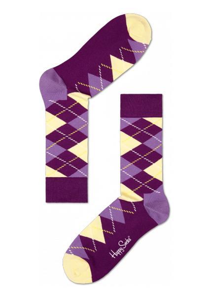 Happy Socks zokni Happy Socks Argyle zokni lila sárga