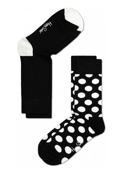 Happy Socks zokni Happy Socks Big Dot 2-Pack zoknis fekete fehér