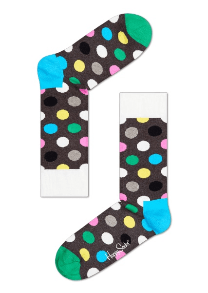 Happy Socks zokni Happy Socks Big Dot Multicolor Barna unisex zokni