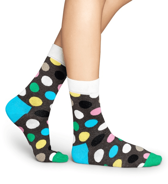 Happy Socks zokni Happy Socks Big Dot Multicolor Barna unisex zokni