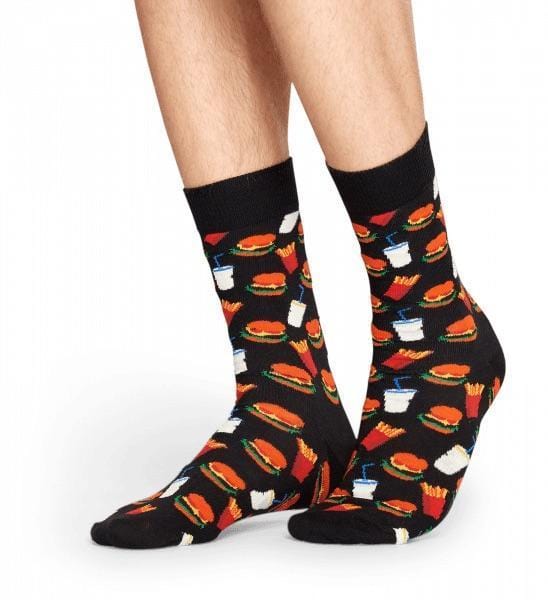 Happy Socks zokni Happy Socks Hamburger Zokni - fekete