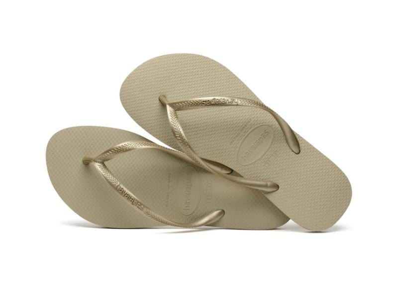 havaianas Papucs Havaianas Slim Sand Grey/Light Golden - női papucs
