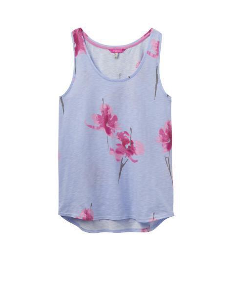 Joules termék Joules Boprint ujjatlan top - Sky blue orchid