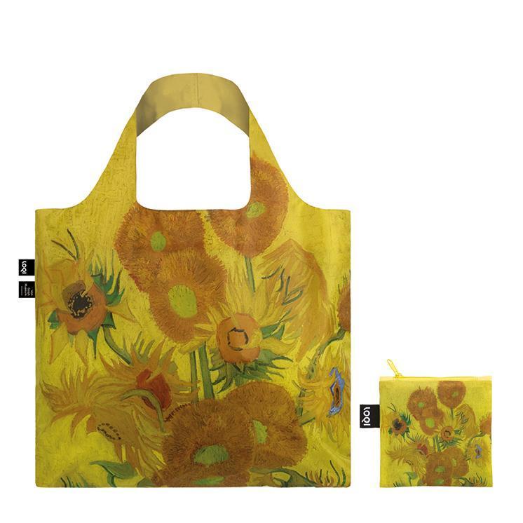 LOQI Táska LOQI VINCENT VAN GOGH Sunflowers Bag - környezetbarát bevásárlótáska