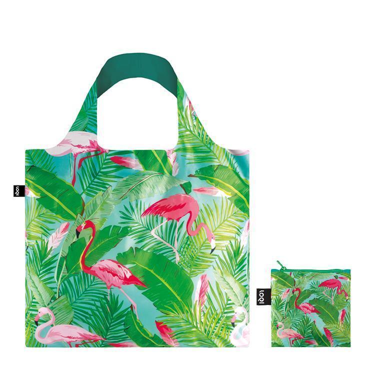 LOQI Táska LOQI környezetbarát bevásárlótáska - Wild Flamingos
