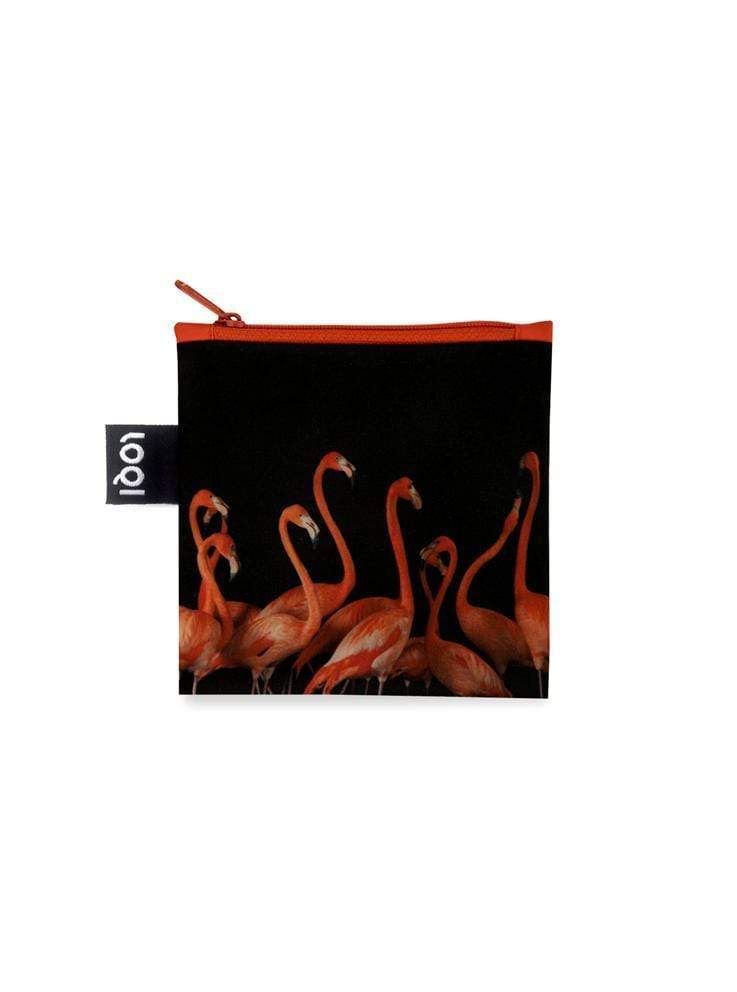 LOQI Táska LOQI NATIONAL GEOGRAPHIC Flamingos - környezetbarát bevásárlótáska
