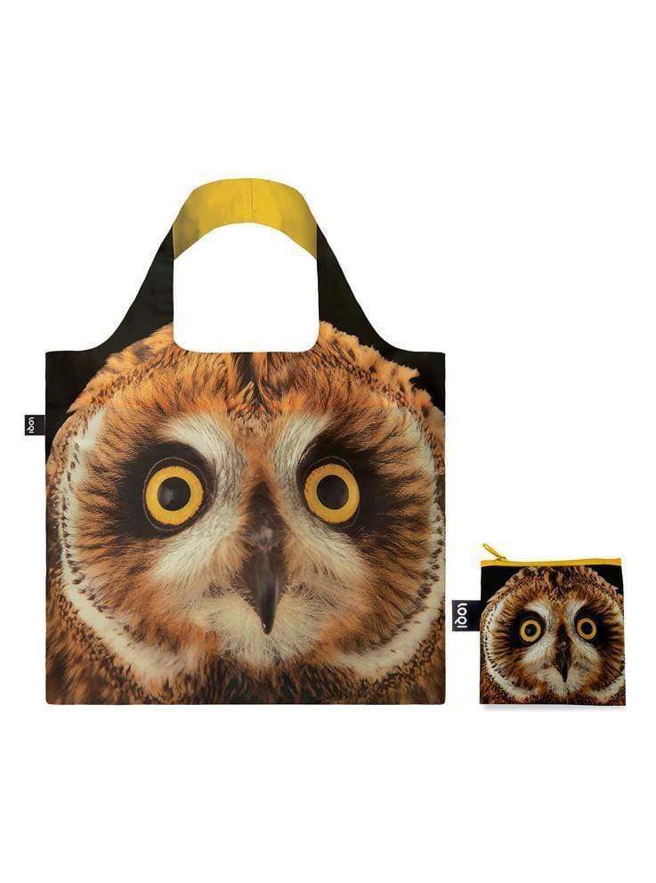 LOQI Táska LOQI NATIONAL GEOGRAPHIC Short-eared Owl - környezetbarát bevásárlótáska