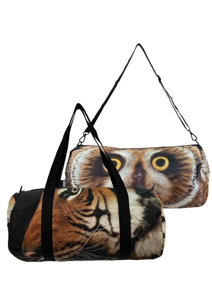 LOQI Táska LOQI NATIONAL GEOGRAPHIC Tiger & Short-eared Owl - környezetbarát utazótáska