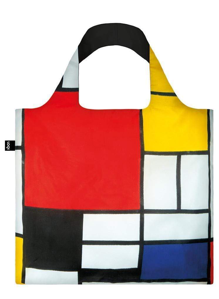 LOQI Piet Mondrian  - Composition with Red, Yellow, Blue and Black Recycled -  bevásárlótáska