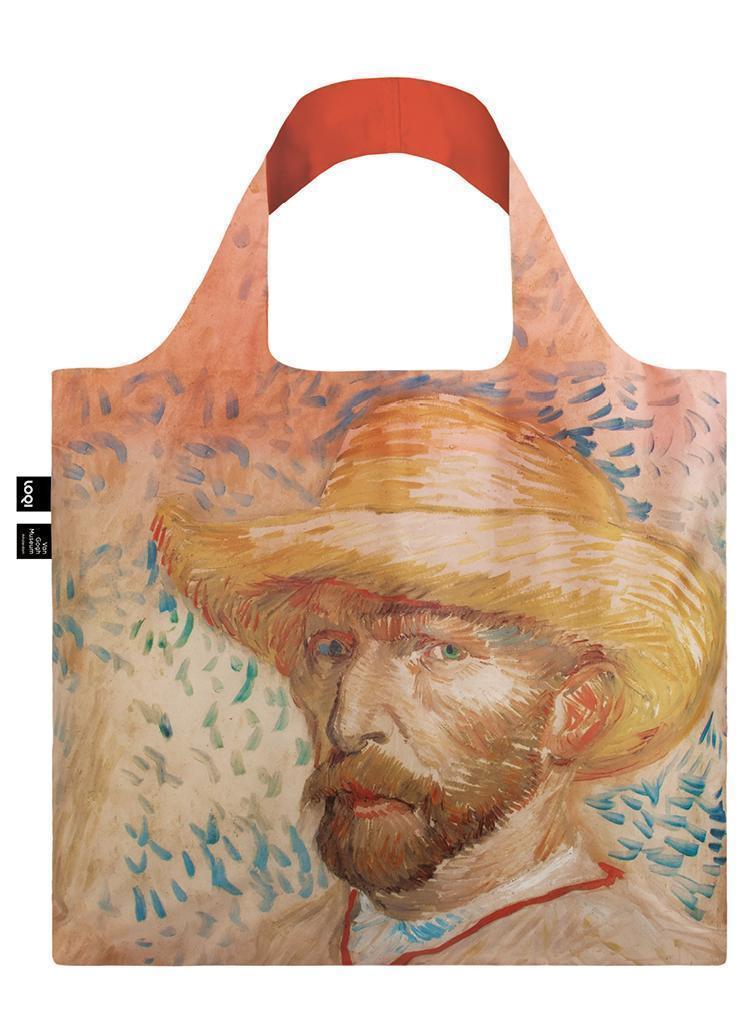 LOQI Táska LOQI VAN GOGH Self-Portrait with Straw Hat - környezetbarát bevásárlótáska