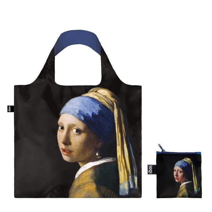 LOQI Johannes Vermeer - Girl with a Pearl Earring Recycled - környezetbarát bevásárlótáska